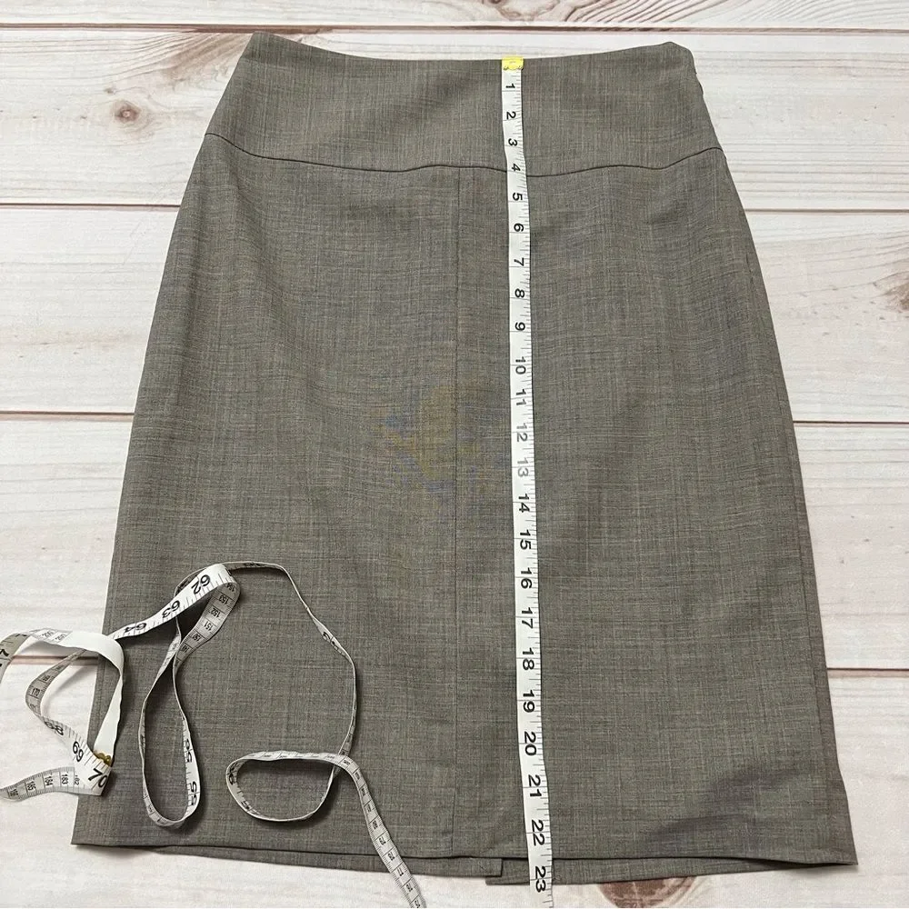 Banana Republic Brown Wool Pencil Skirt Size 4